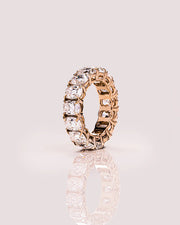 1.00 TCW Cushion Cut Lab Grown Diamond Wedding Band Gift For Her Mapple Gems